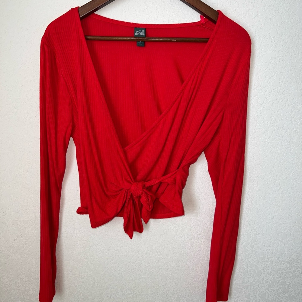 Wild Fable Cross Tie Long Sleeve